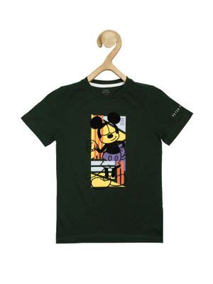Buy Peter England Boys Green T-Shirt Online