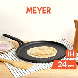 Meyer Pre-Seasoned Flat / Roti/ Chapati , Dosa Kallu Tawa 24 cm ...