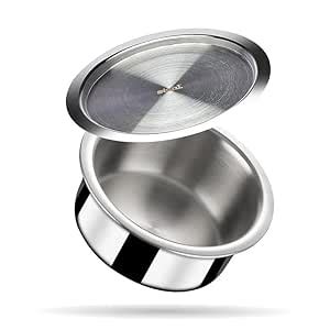 Buy Stahl Triply Stainless Steel Tope with Lid I Stainless Steel Patila ...