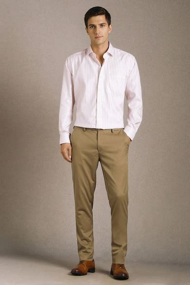 Buy Men Pink Classic Fit Stripe Full Sleeves Formal Shirt Online ...