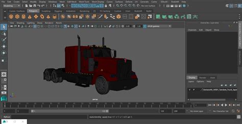 3D Kenworth W900 Tandem Truck | 3D Molier International