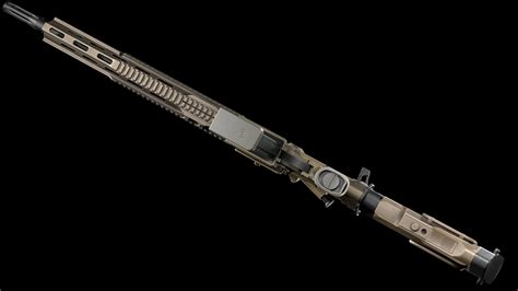 3D model Modular Sniper Rifle HK G28 standart VR / AR / low-poly | CGTrader