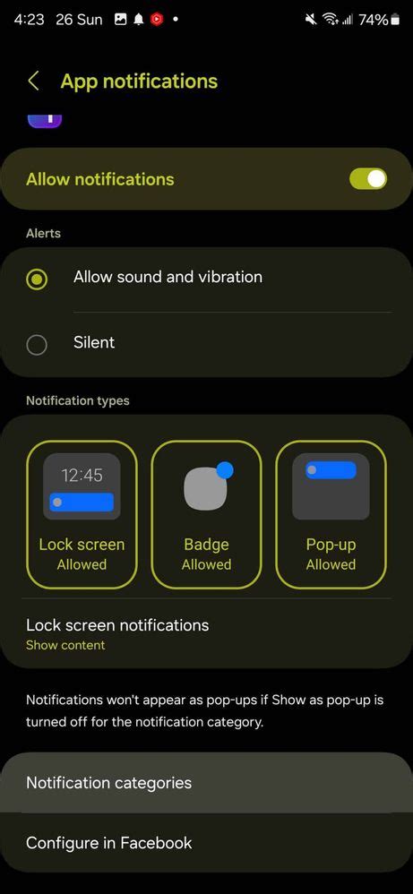 Image result for Notification Settings Samsung Note 2