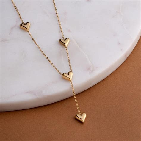 PALMONAS Heartstrings Gold Necklace for Womens - Waterproof & Anti ...