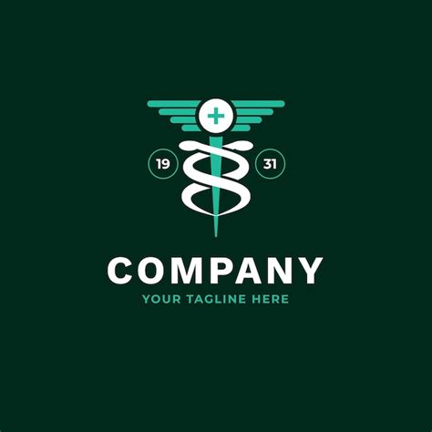 Flat design pharmacy logo template | Free Vector