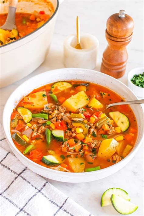 Ground Turkey Vegetable Soup