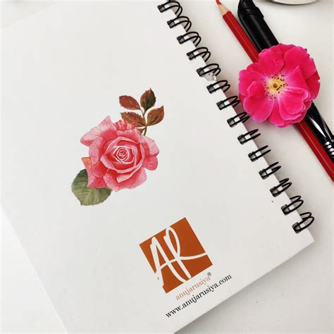 Rose Bloom Notebook | 6" X 8.5" – anujarusiya