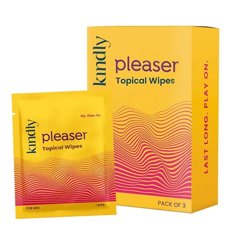 Kindly Pleaser Topical Wipes – Pack of 3 | Alcohol-Free, Fast Acting ...