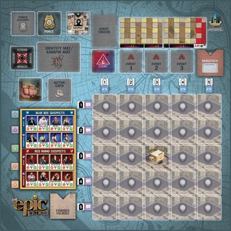 Buy Tiny Epic Crimes - Game Mat - Gamelyn Games - Accessories