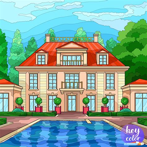 How to draw a mansion really easy drawing tutorial – Artofit
