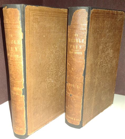The Marble Faun: or, The Romance of Monte Beni // FIRST EDITION // 2 ...