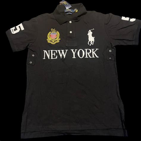 CHIEF KEEF POLO RALPH LAUREN NEW YORK SHIRT SIZE... - Depop