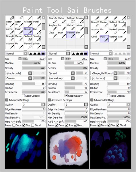 Paint Tool SAI Brushes 2 by Isihock on DeviantArt