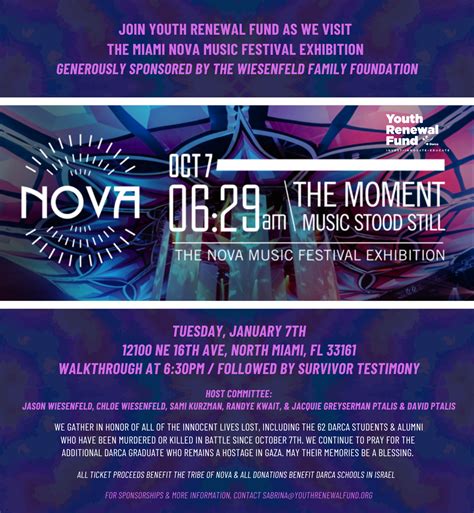 YRF at the Miami Nova Music Festival Exhibition | Youth Renewal Fund