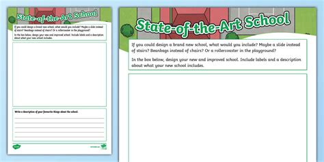 State-of-the-Art School Worksheet - Twinkl
