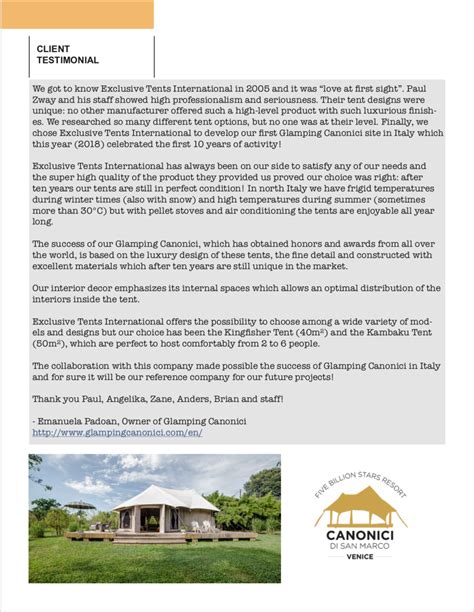 Exclusive Tents International