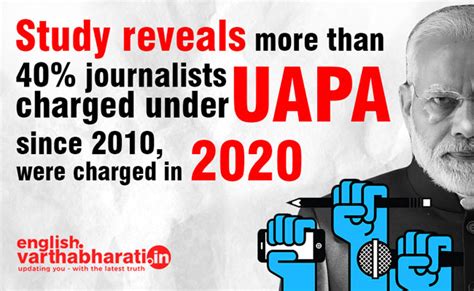 Study reveals more than 40% journalists charged under UAPA since 2010 ...