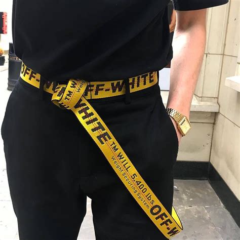 #off-white | Mens street style, Off white fashion, Off white belt