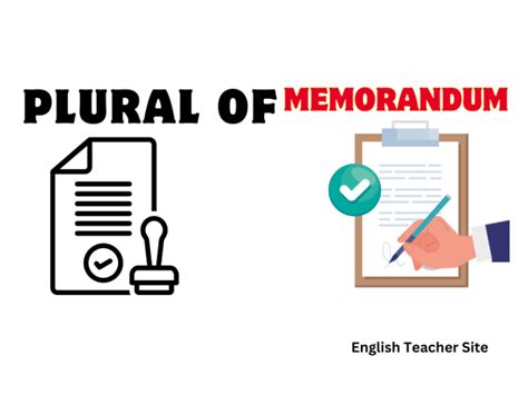 What's the Plural of Memorandum: Understanding the Variations - English ...