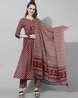 Buy Maroon Kurta Suit Sets for Women by GULMOHAR JAIPUR Online | Ajio.com