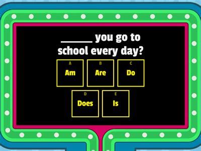 Image result for Present Simple Negative Multiple Choice