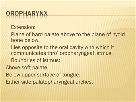 Anatomy and physiology of oral cavity oropharynx waldeyer’s | PPT
