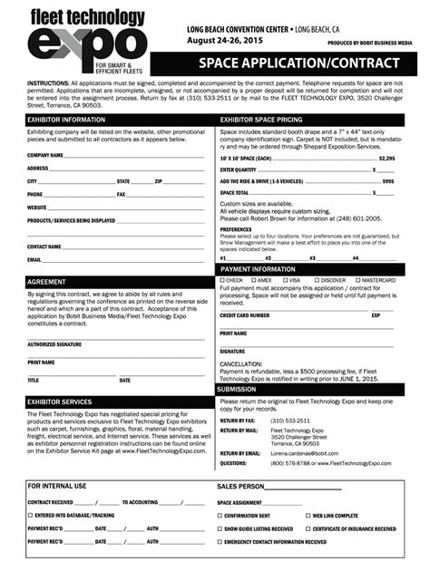 Fillable Online LONG BEACH CONVENTION CENTER LONG BEACH CA Fax Email ...