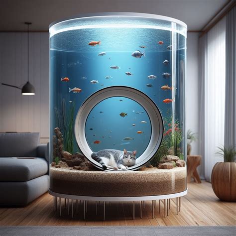 Crafting a Cat-Friendly Haven: Aquariums with Cat Tunnels