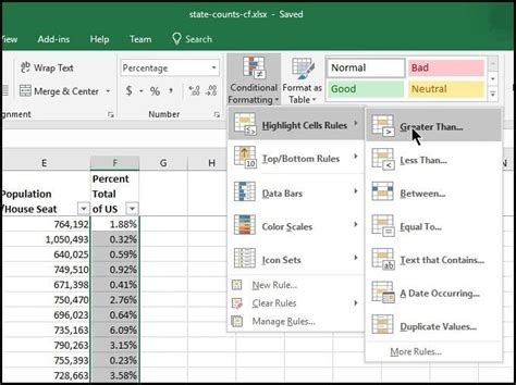 Image result for Excel View Conditional Formatting
