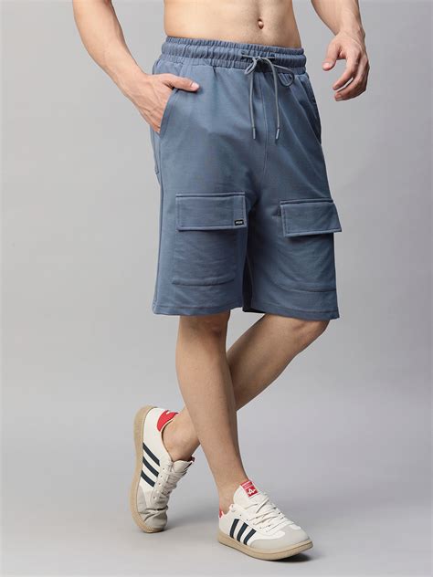 Mens Cargo Shorts - Denim Blue – pronk.in