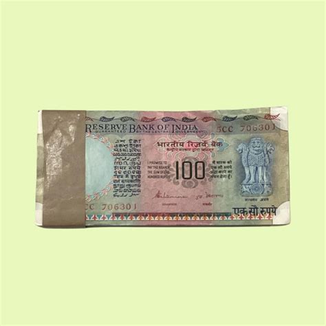 Rs 100 Note Old Packet Serial 706301 |S Venkatraman | Rare Collectible ...