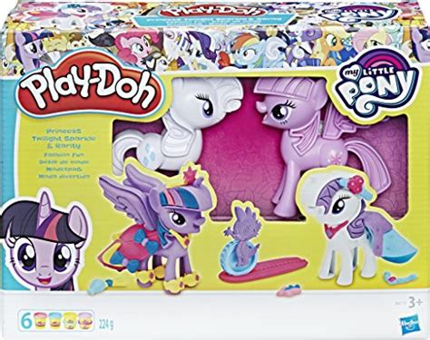 Buy Play-Doh My Little Pony Princess Twilight Sparkle and Rarity ...