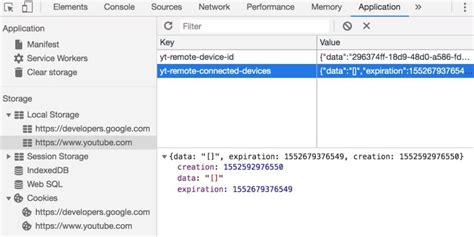 Local Storage in Developer Tools 的图像结果