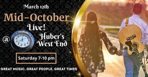 Mid-October Live at Hubers, Huber's West End Store, Champaign, 12 April ...