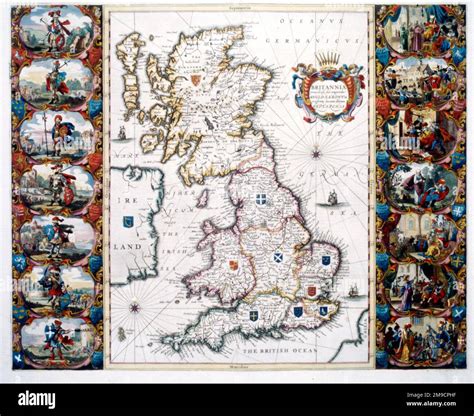 Anglo-Saxon Heptarchy Map of the Kingdoms of England Stock Photo - Alamy
