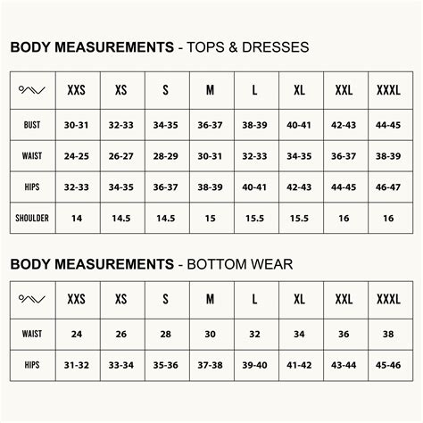 Size Chart – AARAM VIRAM