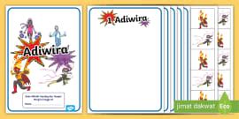 Bahan Prasekolah Aktiviti Gunting dan Tampal - Burger