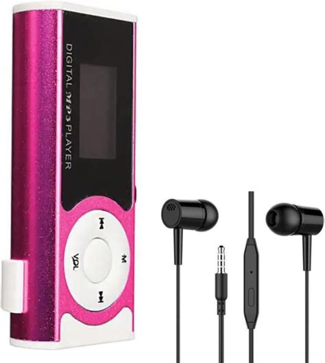 King Shine Portable Mini mp3 Player Clip Design Digital LED Light MP3 ...