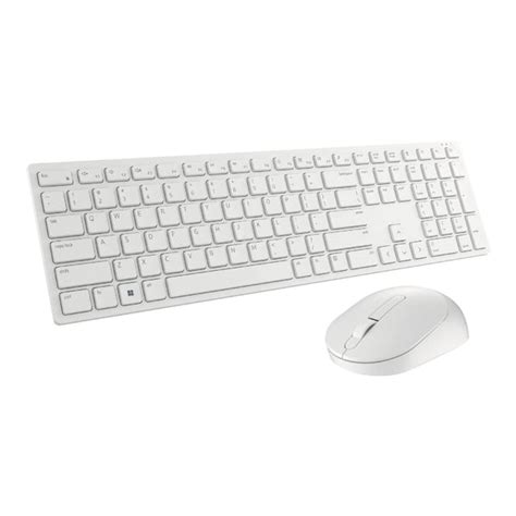 Dell KM5221W Pro Wireless Keyboard & Mouse Combo (White) - tpstech.in