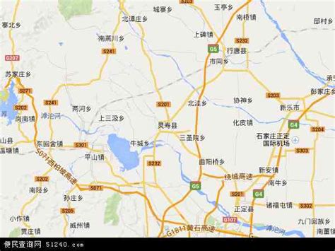 灵寿县地图 - 灵寿县卫星地图 - 灵寿县高清航拍地图