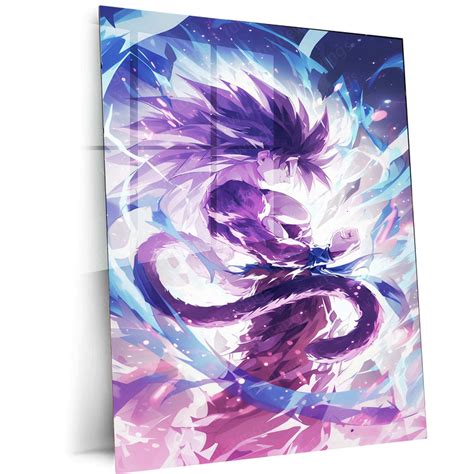 Goku Metal Poster – Super Saiyan Power | Dragon Ball Z Wall Art | Saiy ...