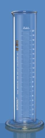 Buy Borosil Rain Measure Cylinder, Round base | LabEnd.com