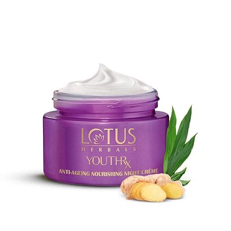 Lotus Herbals YouthRx Anti Ageing Nourishing Night Cream for women, 50g ...