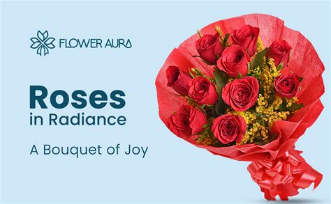 FlowerAura Fresh Live Flower Bouquet of 12 Red Rose Flowers For ...