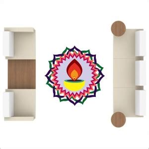 Decoration Stickers 30 cm Diwali Special - Colourful Decorative Rangoli ...