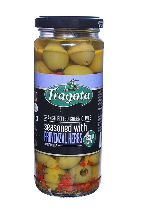 Fragata Spanish Pitted Olives with Provenzal Herbs, 330g : Amazon.in ...