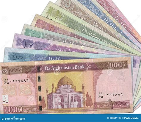 Paper Money from Afghanistan. Afghan Afghani. Close Up Banknotes from ...