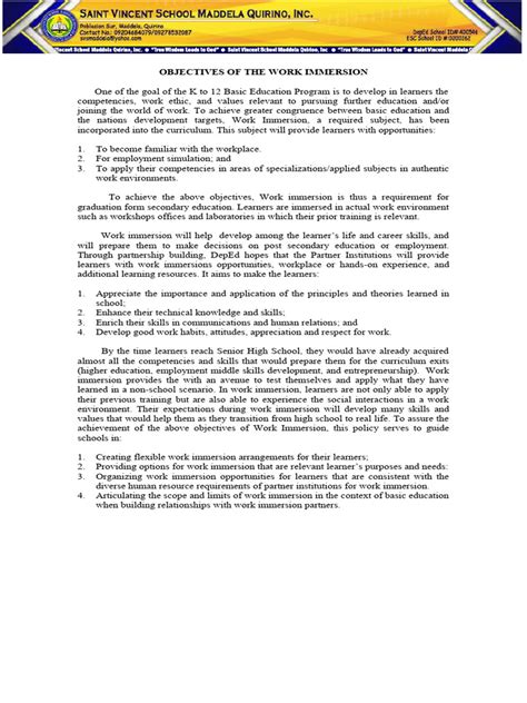 Image result for Work Immersion Module 1