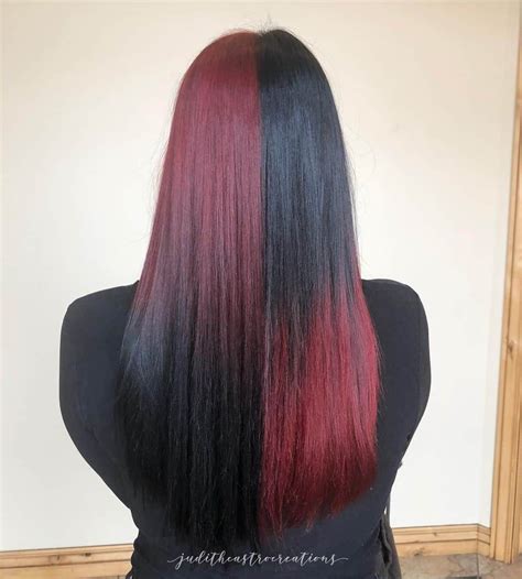 Red and black hair ombre balayage highlights – Artofit