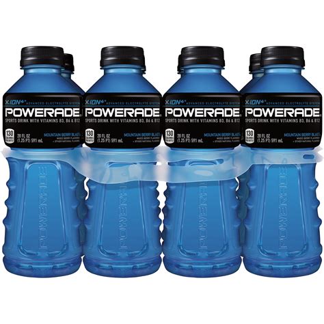POWERADE Mountain Berry Blast Electrolyte Enhanced Sport Drink, 20 fl ...